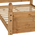 Corona 4FT6 Bed High Foot End - Distressed Waxed Pine